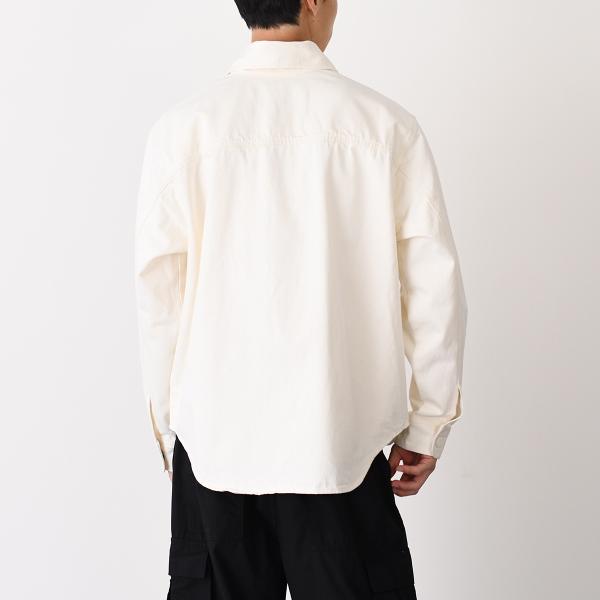 AMI PARIS Ami De Coeur カラーコットンツイル オーバーシャツ