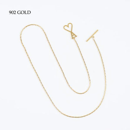 AMI PARIS AMI DE COEUR 2 IN 1 チェーンネックレス