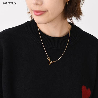 AMI PARIS AMI DE COEUR 2 IN 1 チェーンネックレス