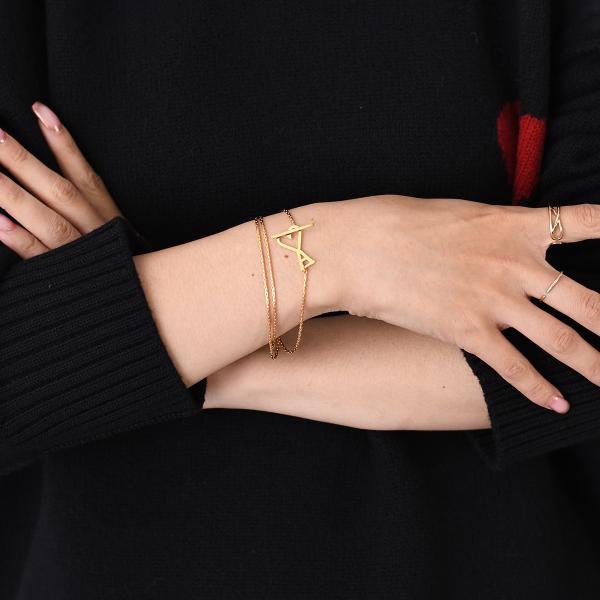 AMI PARIS AMI DE COEUR 2 IN 1 チェーンネックレス