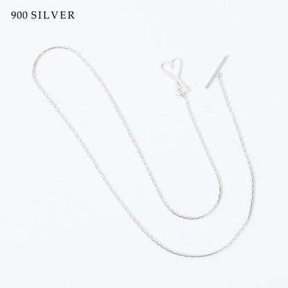 AMI PARIS AMI DE COEUR 2 IN 1 チェーンネックレス