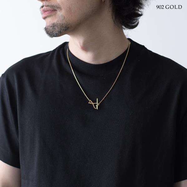 AMI PARIS AMI DE COEUR 2 IN 1 チェーンネックレス