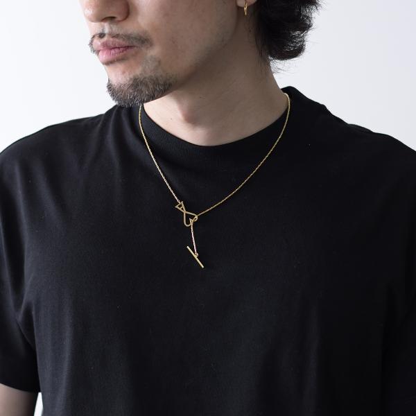 AMI PARIS AMI DE COEUR 2 IN 1 チェーンネックレス