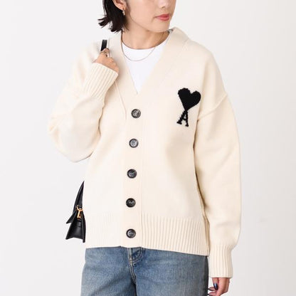 Ami De Coeur メリノウールフェルトニット カーディガン