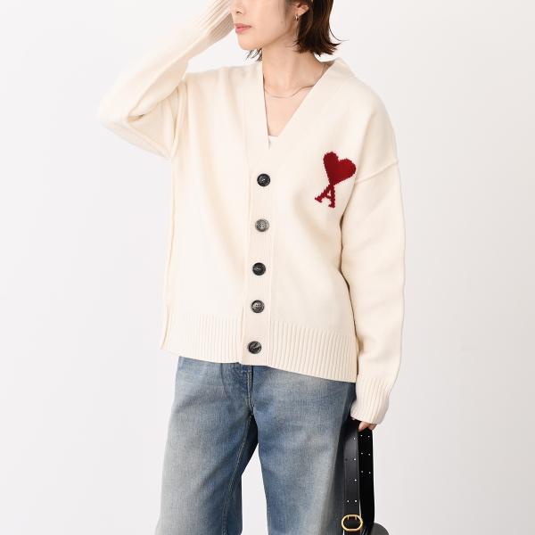 Ami De Coeur メリノウールフェルトニット カーディガン