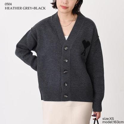 Ami De Coeur メリノウールフェルトニット カーディガン