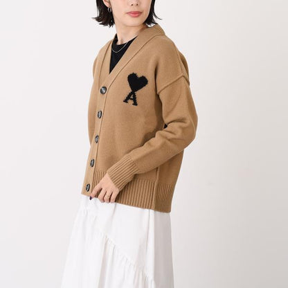 Ami De Coeur メリノウールフェルトニット カーディガン