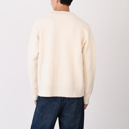 AMI PARIS AMI DE COEUR アミパリス Ami De Coeur メリノウールフェルトニット カーディガン