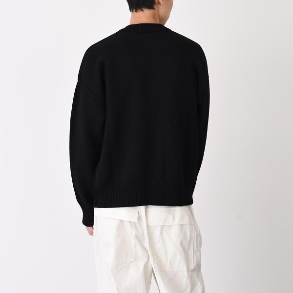 AMI PARIS AMI DE COEUR アミパリス Ami De Coeur クルーネック メリノウールフェルトニット セーター