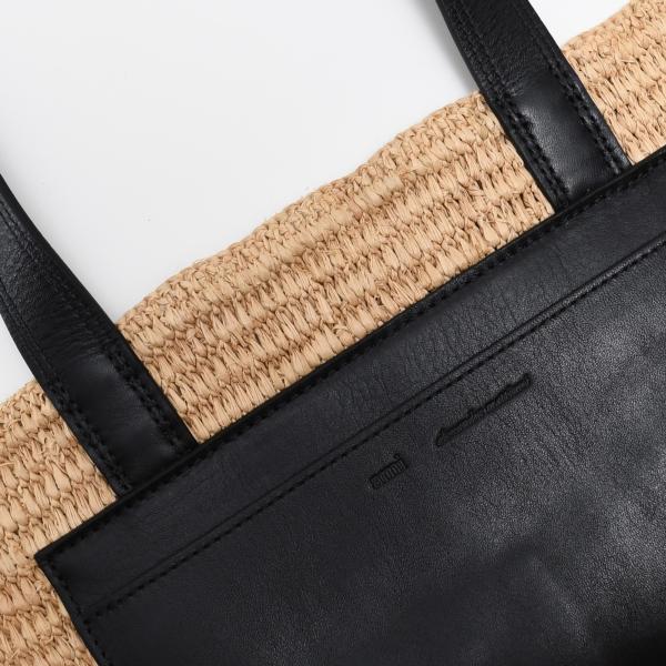 AMI PARIS AMI DE COEUR アミパリス AMI PARIS  ナチュラルラフィア トートバッグ