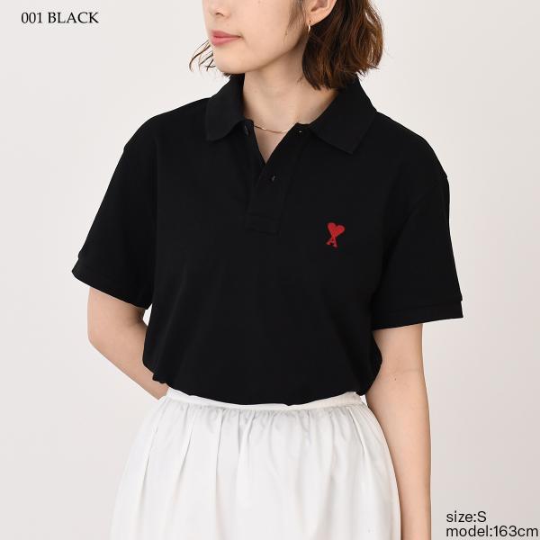 AMI ALEXANDRE MATTIUSSI ORGANIC COTTON PIQUE POLO SHIRT 