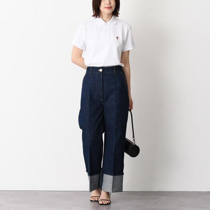 AMI PARIS オーガニックコットンピケ ポロシャツ