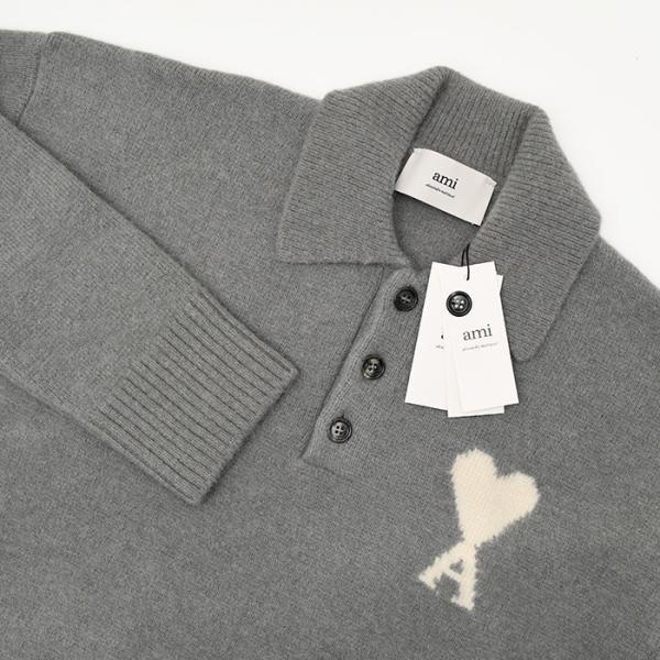 AMI PARIS AMI DE COEUR アルパカニット ポロ