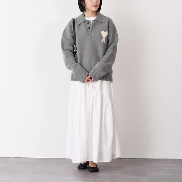 AMI PARIS AMI DE COEUR アルパカニット ポロ