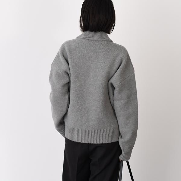 AMI PARIS AMI DE COEUR アルパカニット ポロ