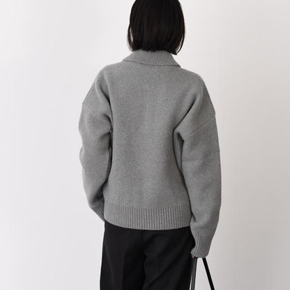 AMI PARIS AMI DE COEUR アルパカニット ポロ