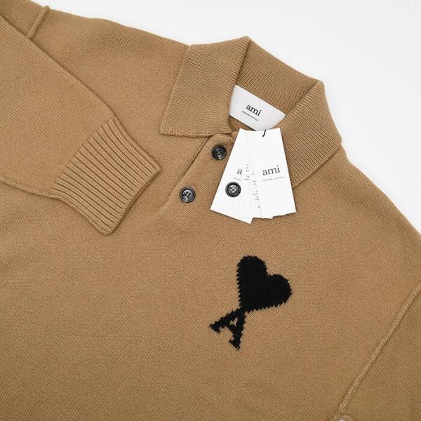 AMI PARIS Ami De Coeur ニット ポロ