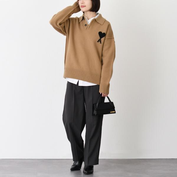 AMI PARIS Ami De Coeur ニット ポロ