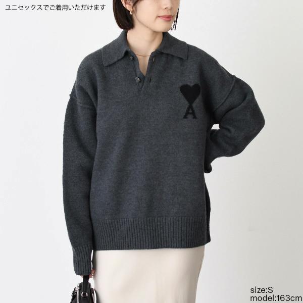 AMI PARIS Ami De Coeur ニット ポロ
