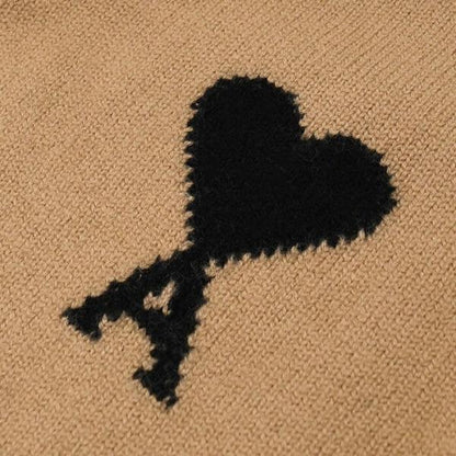 AMI PARIS Ami De Coeur ニット ポロ