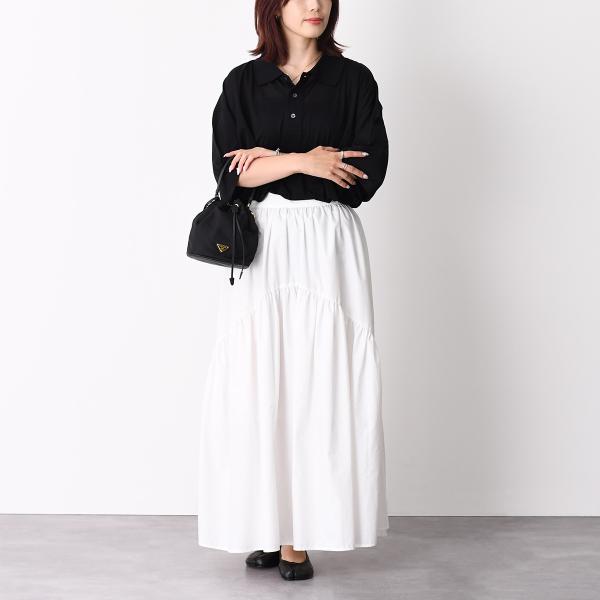 AMI PARIS Ami De Coeur シルケット加工ジャージー 七分袖ポロシャツ