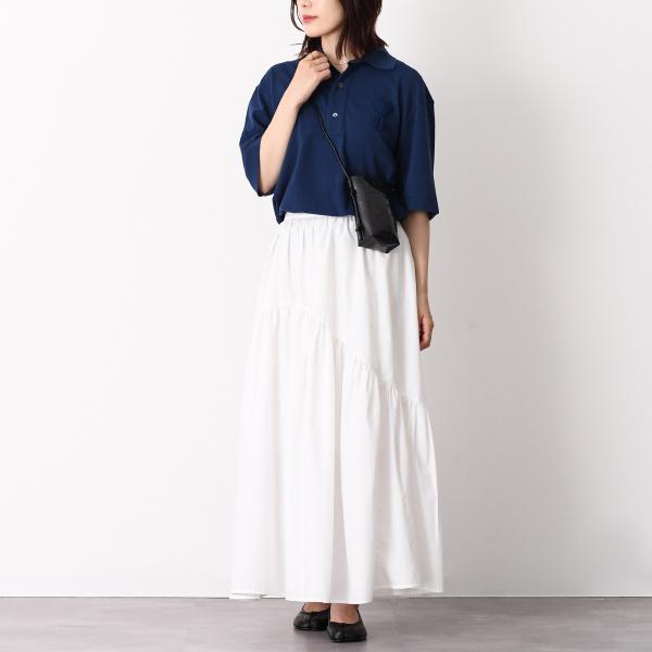 AMI PARIS Ami De Coeur スーパーライト コットンピケ ニットパッチ ショートスリーブ ポロシャツ