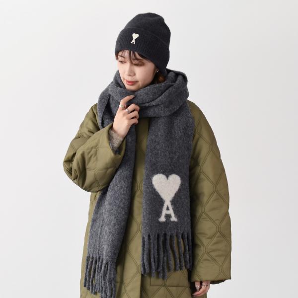 AMI PARIS Ami de Coeur オーバーサイズ スカーフ