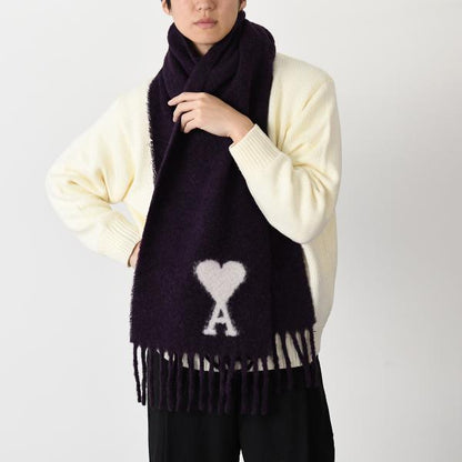 AMI ALEXANDRE MATTIUSSI Ami de Coeur Oversized Scarf 