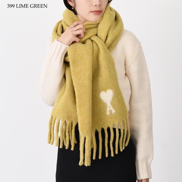 Ami De Coeur アルパカ ピュアウール ポリアミドブレンド オーバーサイズ スカーフ