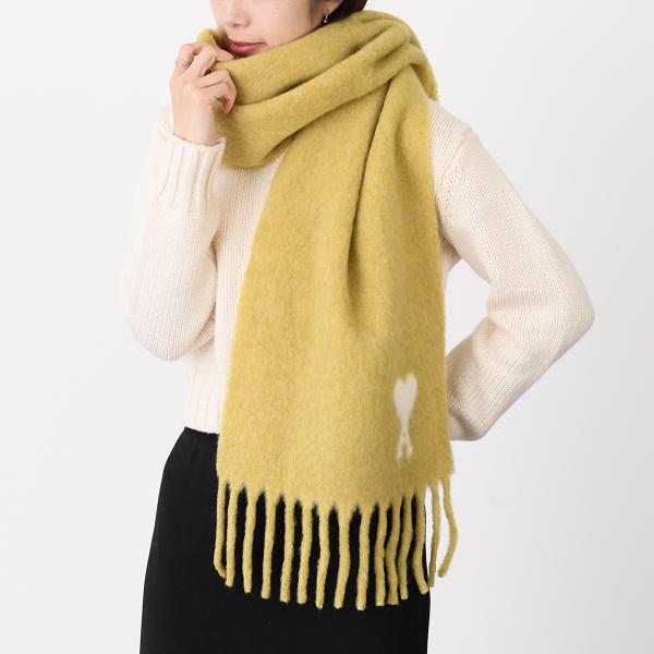 Ami De Coeur アルパカ ピュアウール ポリアミドブレンド オーバーサイズ スカーフ
