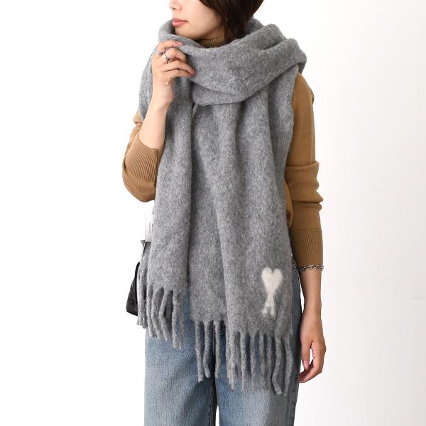 Ami De Coeur アルパカ ピュアウール ポリアミドブレンド オーバーサイズ スカーフ