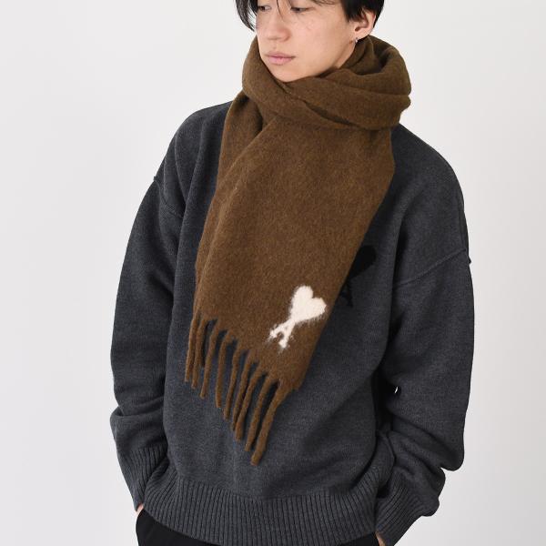 AMI PARIS AMI DE COEUR 울 머플러 