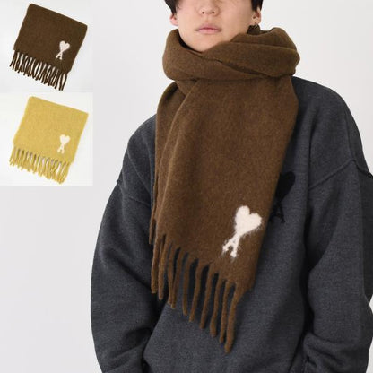 AMI PARIS AMI DE COEUR 울 머플러 