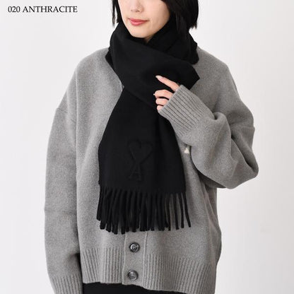 AMI PARIS AMI DE COEUR エンボス スカーフ