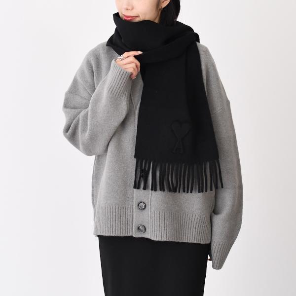 AMI PARIS AMI DE COEUR エンボス スカーフ