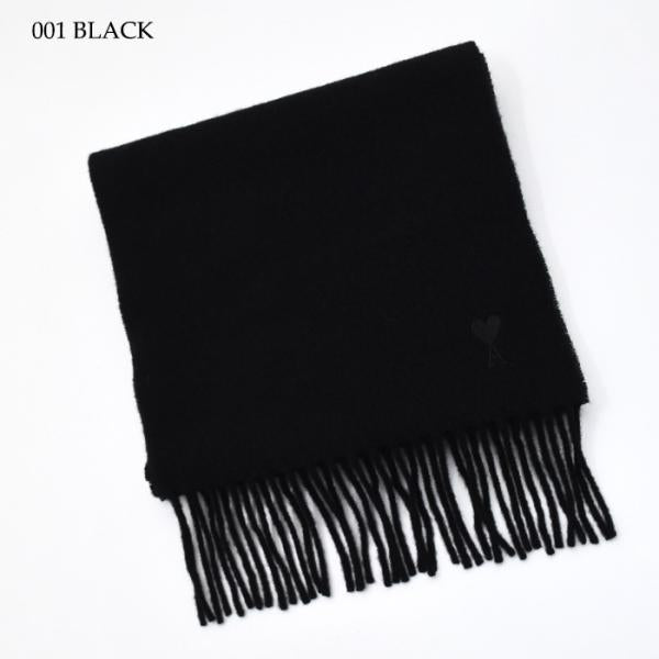 AMI PARIS AMI DE COEUR アミパリス Ami De Coeur ウール フリンジ クラシック スカーフ