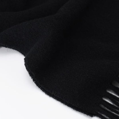 AMI PARIS AMI DE COEUR アミパリス Ami De Coeur ウール フリンジ クラシック スカーフ