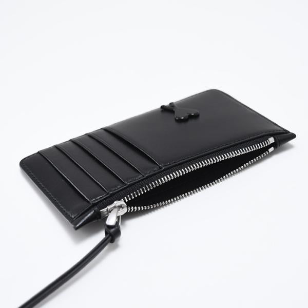 AMI PARIS パルメラートレザー ジップ カードホルダー