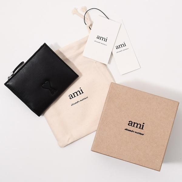AMI ALEXANDRE MATTIUSSI Voulez-Vous Fold Wallet in smooth leather 