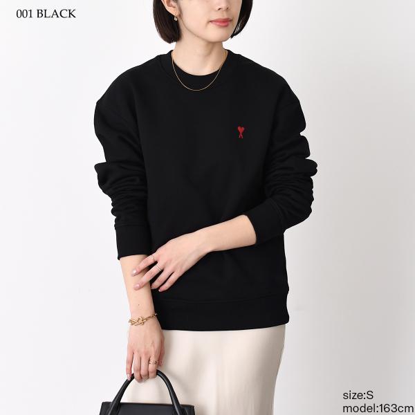 AMI PARIS Ami de Coeur Loopback Organic Cotton Fleece Sweatshirt 