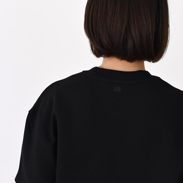 AMI PARIS Ami de Coeur Loopback Organic Cotton Fleece Sweatshirt 