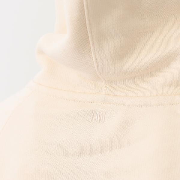 AMI PARIS AMI DE COEUR アミパリス AMI PARIS  パッチ ループバック オーガニックコットン ヘビーフリース パーカー