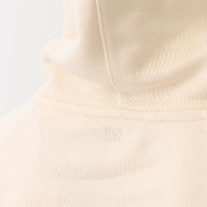 AMI PARIS AMI DE COEUR アミパリス AMI PARIS  パッチ ループバック オーガニックコットン ヘビーフリース パーカー