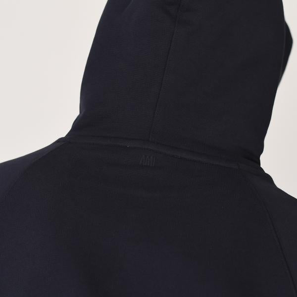 AMI PARIS AMI DE COEUR アミパリス AMI PARIS  パッチ ループバック オーガニックコットン ヘビーフリース パーカー