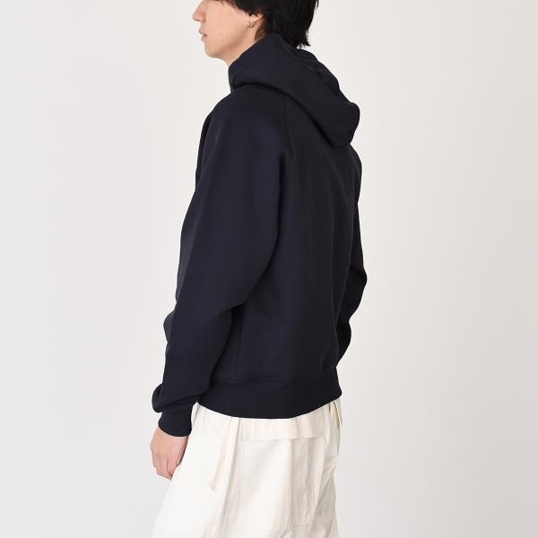 AMI PARIS AMI DE COEUR アミパリス AMI PARIS  パッチ ループバック オーガニックコットン ヘビーフリース パーカー