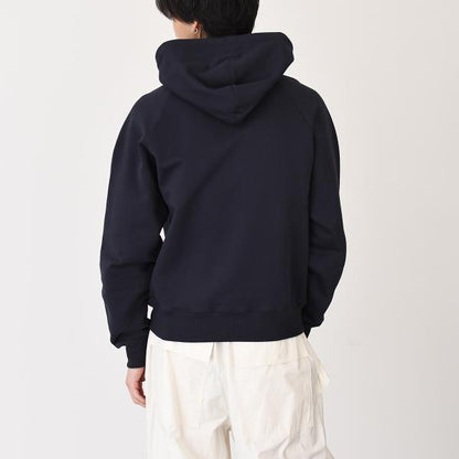 AMI PARIS AMI DE COEUR アミパリス AMI PARIS  パッチ ループバック オーガニックコットン ヘビーフリース パーカー