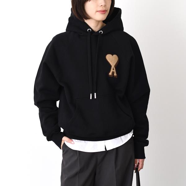 Ami De Coeur 헤비 루프백 코튼 플리스 파커 