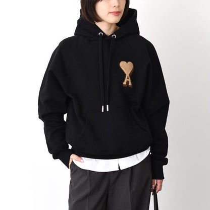 Ami De Coeur 헤비 루프백 코튼 플리스 파커 