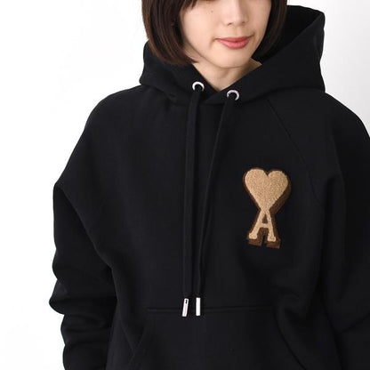 Ami De Coeur 헤비 루프백 코튼 플리스 파커 