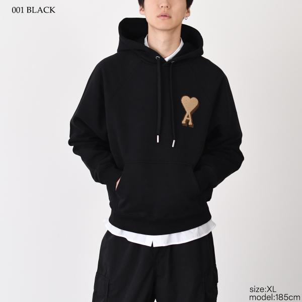 AMI PARIS AMI DE COEUR 코튼 플리스 파커 